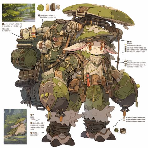 Made in abyss art style human characters detailed character sheet, multiple poses and expressions, isolated on white background, character design, hyper detailed, fine details, reference sheet --s 100 --q 2 --niji 5 Quadrupedal Human, Character Design Non Human, Made In Abyss Drawing, Made In Abyss Characters, Concept Character Sheet, Human Art Styles, Made In Abyss Character Design, Made In Abyss Concept Art, Detailed Character Design