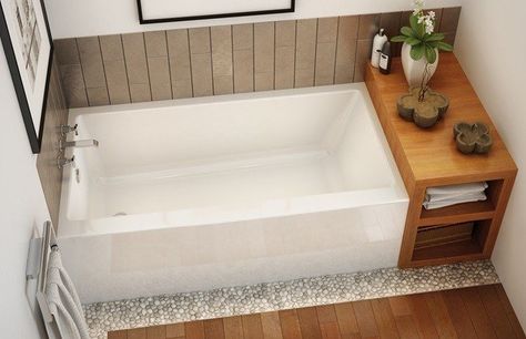 Extra Wide Bathtub - Ideas on Foter Bathroom Ideas Large, Wide Bathtub, Bathtubs For Small Bathrooms, Alcove Tub, Large Bathtubs, Bathroom Renovation Cost, Large Bathtub, Bathtub Sizes, Diy Bathtub