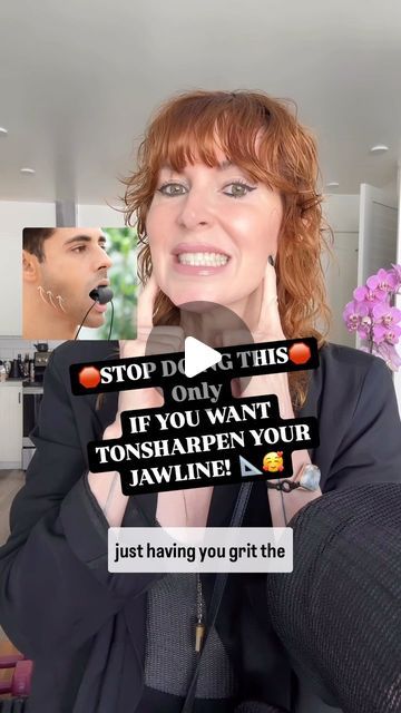 Your Age Better Guide 🔥😍 on Instagram: "📐🥰If you want a sharper jawline and lifted jowls – first, comment RESHAPE📐 if you haven’t yet grabbed my FREE face lifting workout – I’ll send it to your messages here💌

Then, stop only doing those intensive jaw chewy exercises😬 overdoing these exercises can not only damage your teeth, but also create extreme tension in  your already tight jaw and cause TMJ pain and headaches. 🥵

You need a holistic approach which is going to work on the other areas of your jawline - as well as release tension in the jaw (masseter) muscles - and get you seeing results much faster ♥️

Comment RESHAPE to get a session that will help - and  keep it forever - for free 🙌🏻💃🏼

#Women #jowls #nonsurgicalfacelift #faceworkout #skin #viral #facehiit #aging #sagging How To Slim Your Jawline, How To Tighten Jawline, Face Lift Exercises Sagging Skin, Face Exercises For Jawline, Jaw Workout, Jowl Exercises, Sharper Jawline, Get Rid Of Jowls, Face Lift Exercises