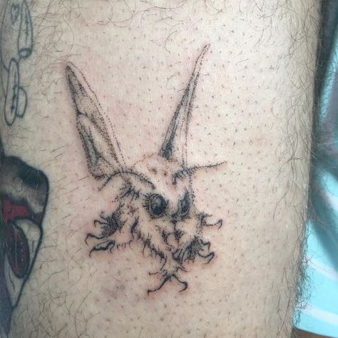 Poodle Moth Tattoo, Fluffy Moth Tattoo, Fuzzy Moth Tattoo, Poodle Moth, Stick N Poke, Moth Tattoo, Tattoos And Piercings, Geometric Tattoo, Moth