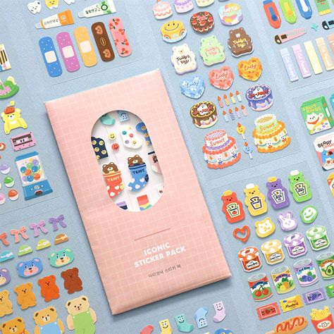 My Stuff removable sticker pack of 8 sheets Sheet Packaging, Cake Stickers, Happy Fruit, Country Bears, Korean Stationery, Notebook Stickers, Decorate Notebook, My Stuff, Diy Journal