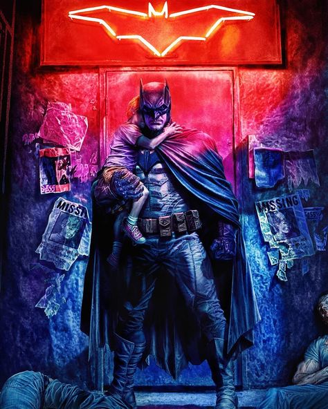 Lee Bermejo on Instagram: “DETECTIVE COMICS 1049 cover. Without a doubt my favorite of this cover run. #batman #detectivecomics #dccomics #themissing #neonnoir…” Lee Bermejo, Batman Concept, Univers Dc, Batman Artwork, Batman Wallpaper, Arte Dc Comics, Batman Comic Art, Im Batman, Batman Universe