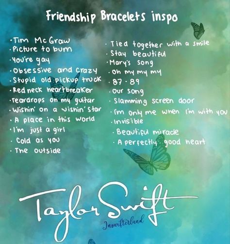 Eras Tour Friendship Bracelets Debut, Debut Bracelet Ideas, Bracelets Ideas Taylor Swift, Eras Tour Friendship Bracelets Ideas, Debut Friendship Bracelet, 9th Birthday Girl Ideas, Taylor Swift Bracelet Ideas, Taylor Bracelets, Taylor Swift Tour