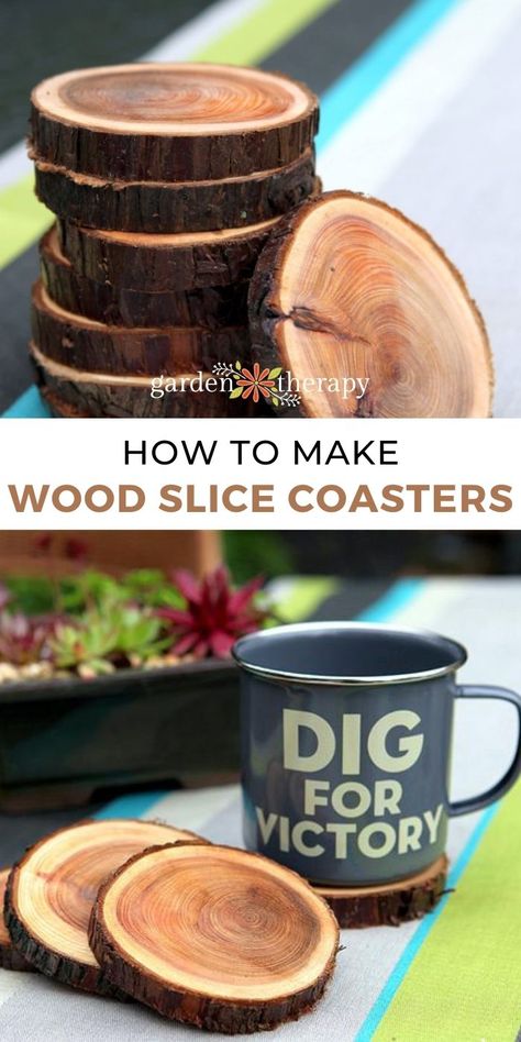 Raw Wood Crafts Diy Projects, Wood Cookies Diy Tree Slices, How To Make Wooden Coasters, Wood Slabs Ideas Tree Slices, Wood Rounds Crafts Tree Slices, Tree Limb Projects Diy Ideas, Wood Coaster Ideas, Wooden Coaster Ideas, Pine Coasters