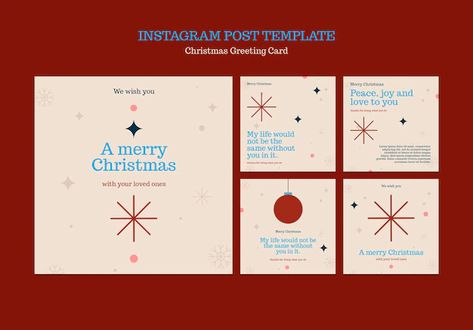 Christmas Social Media, Merry Christmas Card Greetings, Christmas Ad, Christmas Post, Christmas Greeting Card, Christmas Templates, About Christmas, Christmas Greeting, Instagram Post Template