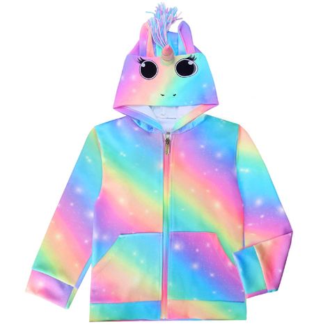 PRICES MAY VARY. 95% Polyester, 5% Spandex Material: 95%Polyester,5%Spandex. Super soft and comfortable to wear the hoodie unicorn jacket. Perfect chic girls unicorn jacket for the coming spring. Girls Zip Up Hoodie: Pockets on the side for hands or other small things, cute unicorn patterns printed. Eco-friendly plastic zipper with a metal slider, smooth and easily zip up and down jacket for girls. Chic 3D Unicorn Hoodie: A solid horn on the hoodie with two big eyes and two ears, makes the girls Unicorn Clothes, Mermaid Sweatshirt, Cartoon Costume, 3d Unicorn, Unicorn Hoodie, Jacket For Girls, Unicorn Outfit, Cartoon Costumes, Girls Hoodie