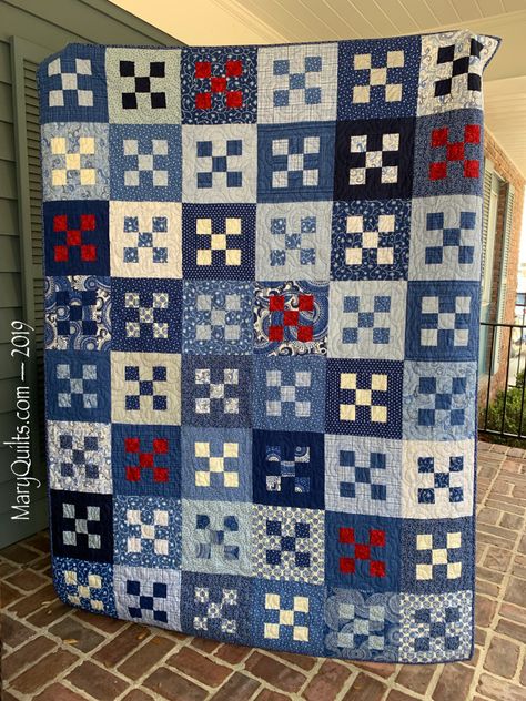 Finished Masculine Quilts, Plaid Quilts, Simple Quilts, Quilted Clothing, 9 Patch Quilt, Mary Johnson, Memory Quilts, Nine Patch Quilt, Quilt Care