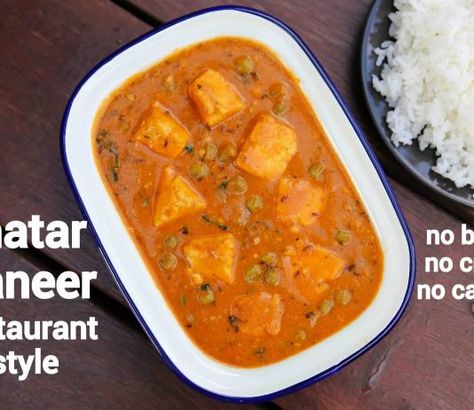 matar paneer recipe | matar paneer ki sabji | restaurant style mutter paneer Mutter Paneer Recipe, Hebbars Kitchen, Paneer Curry, Lunch Recipes Indian, Hebbar's Kitchen, Kitchen Ingredients, Paneer Recipe, Indian Foods, Curry Recipes Indian