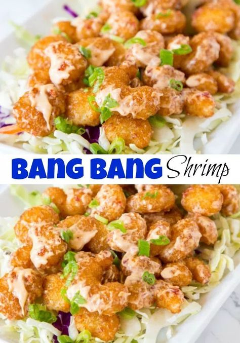 Crispy Fried Shrimp, Bang Bang Shrimp Recipe, Breaded Shrimp, Bang Bang Shrimp, Shrimp Appetizers, Best Seafood Recipes, Easy Seafood, Fried Shrimp, Shrimp Recipe