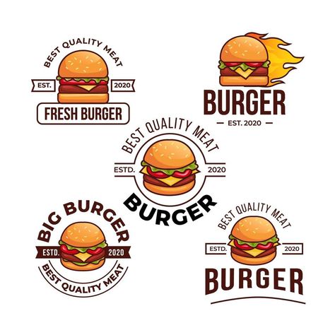 Burger Shop Logo, Mac Burger, Burger Vector, Fresh Logo Design, Burger Shop, Big Burgers, Fresh Logo, Japanese Poster Design, Mini Burgers