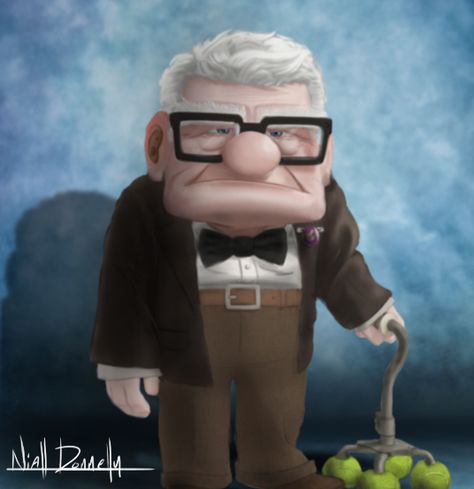 Disney/Pixars Up Carl Fredrickson by The-Avenged-Evil.deviantart.com on @deviantART Carl Fredricksen, Film Up, People Cartoon, Pixar Animation Studios, Up Movie, Disney Pixar Characters, Up Disney, Pixar Animation, Disney Pixar Up