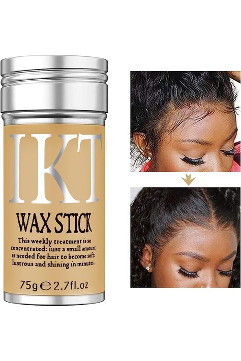 Hair Wax Stick for Wigs, Bed Head Stick Edge Control Slick Stick Hair Pomade Stick Non-greasy Styling Wax 2.7 Oz, Long Lasting, Strong Hold Temporary Hair Styling Product for Edge Frizz Hair SOVONCARE (Pack of 1) Wax Stick For Wigs, Slick Stick, Hair Wax Stick, Frizz Hair, Wax Stick, Hair Frizz, Edge Control, Hair Pomade, Hair Wax