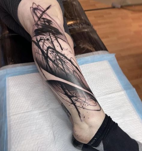 Aesthetic Leg Tattoos, Leg Tattoos For Guys, Leg Sleeve Tattoo Ideas, Leg Tattoos For Men, Flower Leg Tattoos, Japanese Leg Tattoo, Lower Leg Tattoos, Christian Sleeve Tattoo, Full Leg Tattoos