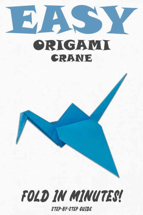 Origami Instructions Step By Step, Origami Bird Easy, Origami Crane Tutorial, Easy Origami Animals, Origami Easy Step By Step, Easy Origami For Kids, Origami Tutorial Easy, Paper Folding Crafts, Trending Crafts