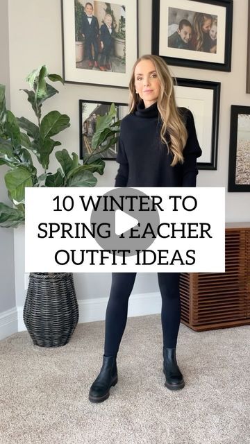 Merrick White / Style Educator on Instagram: "Teacher outfit ideas you can wear from winter into spring…👩🏻‍🏫🍎

I’ve had lots of requests for colder weather teacher outfits, and remember — these are outfit formulas you can build off of and adjust for your weather or classroom situation. Switch flats for boots or sneakers, add a jacket, swap a blazer for a cardigan, wear jeans if they’re allowed. Hopefully it gives you some good base ideas!

Which look is your favorite?? Tell me! 👇🏼

🔗 LOOKING FOR LINKS?? 🔗
1️⃣ comment below with the word LINK and I’ll send you a DM with all the links!
2️⃣ check my stories for the next 24 hours for links
3️⃣ find links in the @shop.ltk app — I’m @merricksart over there too.
4️⃣ type merricksart.com into your browser to find the links in today’s blog Teacher Outfits With Boots, Fall Outfit Teacher, Teacher Winter Outfits High School, Cold Weather Teacher Outfits, Comfy Teacher Outfits Winter, Teacher Winter Outfits Elementary, 50 Degree Weather Outfit Spring, Winter Teacher Outfits Elementary, Teacher Outfit Winter