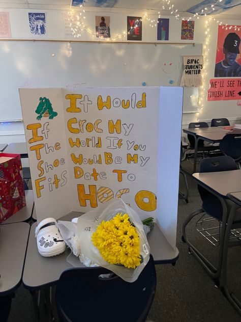 Yellow 
Board 
Flowers 
Homecoming 
HoCo 
HoCo Proposal 
Homecoming proposal Jolly Rancher Hoco Proposal, Croc Hoco Proposal, Tennis Hoco Proposal, Drake Hoco Proposals Ideas, Hoco Proposals Ideas For Him, Dance Proposal Ideas, Funny Hoco Proposals, Cute Hoco Proposals, Dance Proposals