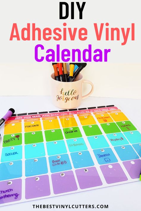 Cricut Calendar Stickers, Teacher Gifts Cricut Vinyl Projects, Cricut Classroom Ideas Bulletin Boards, Office Cricut Ideas, Cricut In The Classroom Ideas, Adhesive Vinyl Projects Ideas, Cricut Educational Projects, Preschool Cricut Ideas, Cricut Teacher Projects