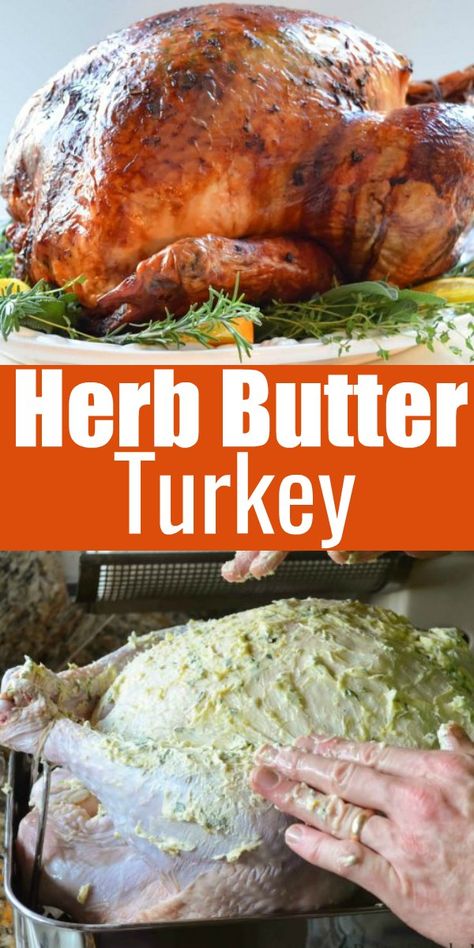 The Best Turkey Recipe for Thanksgiving rubbed with herb butter, covered in cheesecloth and basted with wine. So deliciously moist and juicy from Serena Bakes Simply From Scratch. Herb Butter Turkey, Thanksgiving Diner, Butter Turkey, Best Turkey Recipe, Best Thanksgiving Turkey Recipe, Recetas Salvadorenas, Juicy Turkey, The Best Turkey, Thanksgiving Food Sides