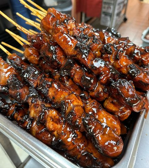 Check out these skewers of BBQ magic! Who’s in for a stick? 😋 🔥 🔥 📷 @leosbarbecue Filipino BBQ for the WIN 🙌🇵🇭 Thanks for all the love on our recent posts! Our BBQ is one of our favorites, we’re happy to hear it’s one of yours too 😉 🔥 🔥 #filipinobbq #filipinobbqsauce #filipinofood #filipinocuisine #filipinodish #filipinofoods #njfoodie #njlocals #bbqlovers #BBQ #barbeque #barbecue #barbekü #barbacoa #Барбекю #churrasco #バーベキュー #đồnướng #μπάρμπεκιου #grilla #grillen Bbq Pinchos, Barbeque Aesthetic, Filipino Bbq, Fish Benefits, Korean Barbeque, Pan Fried Fish, Backyard Bbq Party, Barbeque Party, Bistro Food