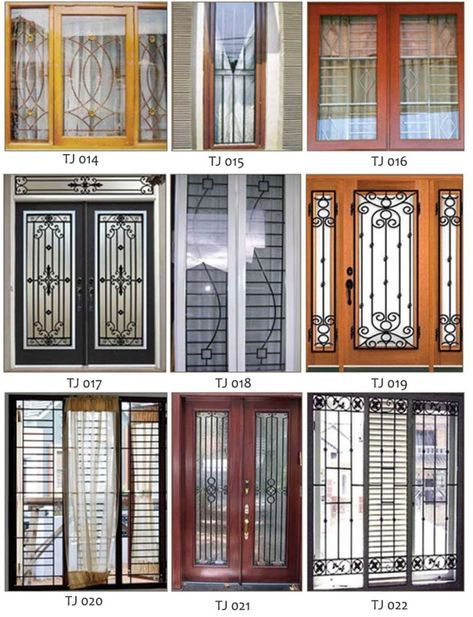 Top 55 Beautiful Grill Design Ideas For Windows - Engineering Discoveries Home Grill Design, दरवाजा डिजाइन, Wooden Window Design, Iron Window Grill, Tor Design, Modern Window Grill, Home Window Grill Design, Porte In Ferro, Minimalist Window