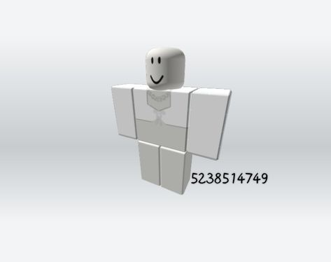 White shirt Brookhaven Outfit Codes Shirt And Pants, Brookhaven Codes White Clothes, Roblox White Shirt Id Codes, Bloxburg White Long Sleeve Codes, White Clothes Code Brookhaven, White Code Brookhaven, White Shirt Code Brookhaven, White Shirt Roblox Id, Id Codes Brookhaven Shirt