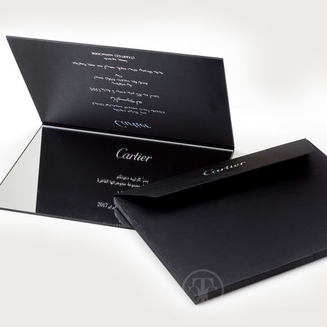 Did you know that TCC creates stationery for some of the world's most renowned brands? A Cartier creation is a precious item of timeless style, perfectly encapsulated in this elegant invitation card. Luxury Brand Invitation, Brand Invitation Card, Cartier Invitation, Exhibition Invitation Design, Invitation Card Design Creative, Brand Invitation, Inviting Card, Creative Invitation Ideas, Invitation Card Design Wedding