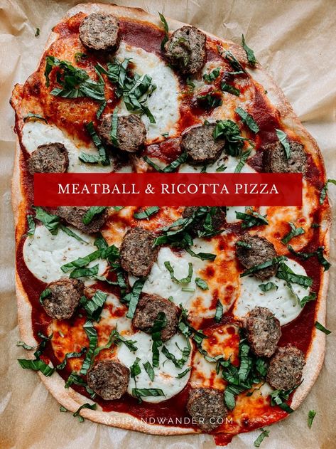 Meatball And Ricotta, Yogurt Caesar Dressing, Ricotta Pizza, Meatball Pizza, Comfort Pasta, Meat Pizza, Easy Skillet Meals, Comfort Casseroles, Roasted Butternut Squash Soup