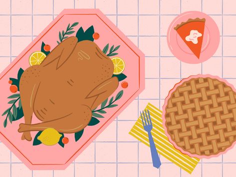 Thanksgiving illustration Pumpkin Pie Illustration, Drawing Thanksgiving, Dinner Illustration, Thanksgiving Collage, Pie Illustration, Thanksgiving Illustration, Raw Design, Illustration Wallpaper, Thanksgiving Signs