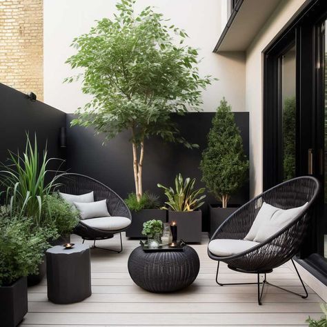 Small Patio Design, Apartment Patio Decor, Patio Garden Design, Patio Decorating Ideas On A Budget, Patio Interior, Apartment Balcony Decorating, Outdoor Gardens Design, Ideas Patio, Patio Decorating Ideas