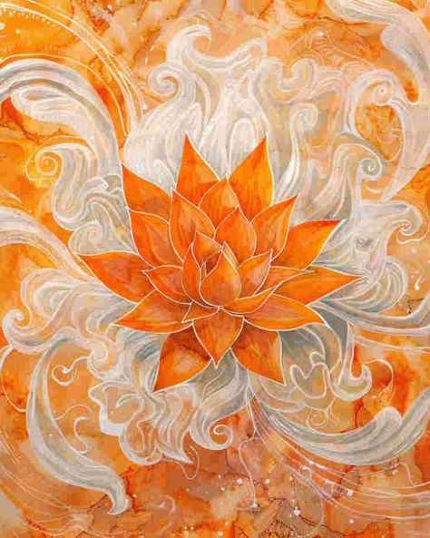 2nd chakra mandala🧡｜original spiritual artwork 🧚🏻original AI art combine with spirituality 👉commercial use unavailable #healingart #spiritualart #spiritualawakenings #spiritualhealing #arthealing #aiartist Chakra Mandala, 2nd Chakra, Hawaiian Art, Spiritual Artwork, Celestial Art, Root Chakra, Spiritual Art, Spiritual Healing, Landscape Art