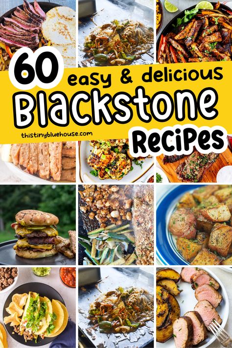 These simple yet delicious Blackstone grill recipes are a must try. We've collected the best Blackstone recipes for you to try. From Blackstone dinner ideas to Blackstone griddle breakfast recipes we've collected over 60 absolutely delicious Blackstone griddle recipes every flat top griddle owner needs to try. Blackstone Dinner Ideas, Blackstone Dinner, Blackstone Hibachi, Blackstone Grill Recipes, Griddle Breakfast, Blackstone Griddle Recipes, Outdoor Griddle Recipes, Blackstone Cooking, Griddle Cooking Recipes