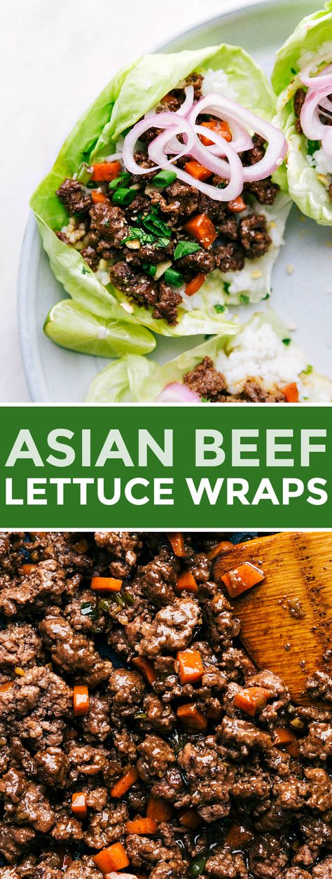 Beef Lettuce Cups, Beef Lettuce Wraps, Riced Veggies, Asian Beef, Quick Pickled, Lettuce Wrap Recipes, Beef Salad, Lettuce Cups, Jasmine Rice