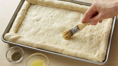 Pillsbury Pizza Crust Recipes, Pillsbury Pizza, Roasted Vegetables With Chicken, Stuffed Crust Pizza, Cheese Crust Pizza, Pizza Bread Recipe, Stuffed Crust, Delivery Guy, Pillsbury Recipes