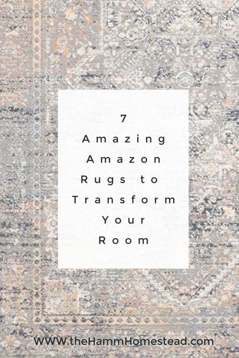 Vintage inspired living room rugs. Click through to the blog post to see the top 7 vintage inspired rugs from Amazon that cost a fraction of the real vintage ones. Living Room Rug | Vintage | Rug Ideas #livingroomrugs #vintageinspiredrugs #amazonshopping Transitional Living Room Area Rugs, Classic Rugs Living Room, Cottage Living Room Rug, Living Area Rugs, 12x15 Area Rug Living Room, Vintage Farmhouse Rug, How To Use Rugs In Living Room, Home Decor Rugs, Nuloom Rug Living Rooms