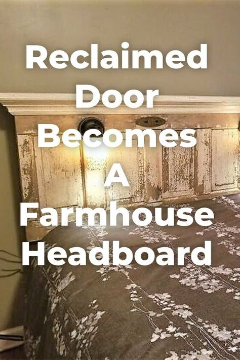 What To Do With Old Doors Ideas, Farmhouse Headboard Diy, Door Headboard Ideas, Headboard Upcycle, Door Headboard Diy, Door Upcycle, Headboard Farmhouse, Headboard Headboard, Door Headboards