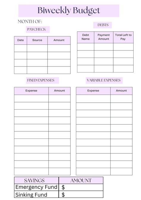 Biweekly Budget Template Budget Planners Budget Template - Etsy free2024planner #christianplanner🌺 Budgeting Sheets Printable, Budgeting Finances Biweekly, Budgetting Template, Budget Sheets Templates, Biweekly Paycheck Planner, Budgeting Finances Template, Monthly Budget Printable Free Templates, Budget Planner Template Free Printables, Cute Budget Template