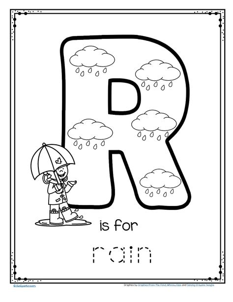 FREE R is for rain alphabet trace and color printable #alphabet #preschoolactivities #prekactivities R Is For Rain, Free Alphabet Printables, Worksheet Kindergarten, Kids Worksheet, Everyday Math, Kindergarten Letters, Kindergarten Worksheets Free Printables, Preschool Tracing, Tracing Worksheets Preschool