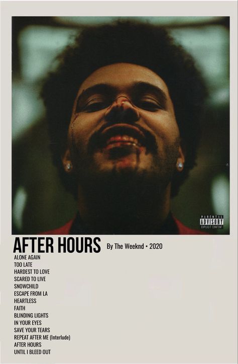 minimal polaroid album cover poster for after hours by the weeknd Weeknd Album Cover, Music Band Poster, Weekend Album, The Weeknd Album Cover, The Weeknd Albums, Rap Album Covers, The Weeknd Poster, Music Cover Photos, Music Poster Ideas