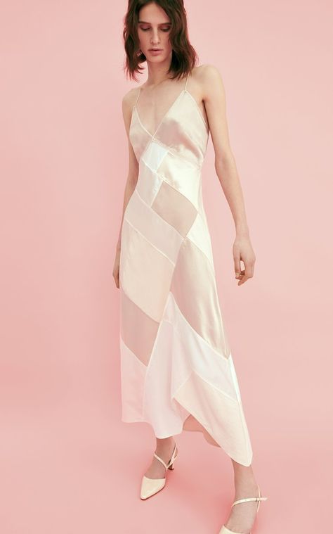 Women's Anna October Pre Fall 2022 Collection | Moda Operandi Anna October, October Fashion, Cotton Gowns, Satin Maxi, Satin Maxi Dress, Patchwork Dress, Winter Fashion Outfits, Satin Dresses, Moda Operandi