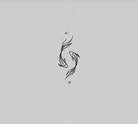 Simple Chinese Tattoo, Coi Carp Tattoo, Coy Carp Tattoo, Beta Fish Tattoos, 2 Fish Tattoo, Chinese Inspired Tattoos, Coy Fish Tattoos, Small Mermaid Tattoo, Small Fish Tattoos