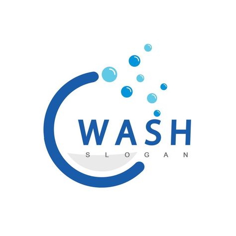 Wash Logo Design Template, Suitable For Car Wash, Hand Wash, Laundry Or Other Washing Business Icon Hand Wash Laundry, Business Icon, Logo Banners, Cityscape Photos, Logo Design Template, Heart With Arrow, Background Banner, Text Effects, Car Wash