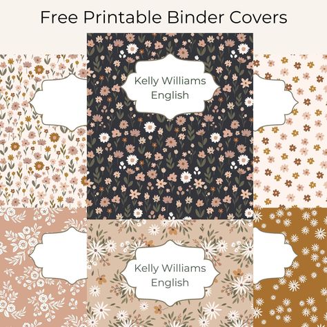 Free Printable Binder Covers - Download over 100 binder cover files – Chicfetti Nursing Binder Covers Free Printables, Free Printable Binder Covers Editable, Binder Divider Aesthetic, Free Printable Binder Covers, Editable Binder Covers Free, Aesthetic Binder, Binder Covers Free, Binder Cover Templates, Binder Covers Printable