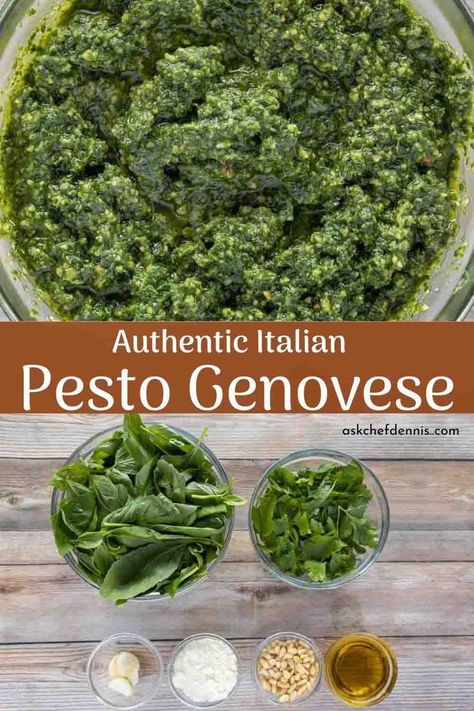 Authentic Italian Pesto Genovese Pesto Sauce Recipe For Pasta, Authentic Pesto Recipe, Genovese Sauce Recipe, Pesto Genovese Recipe, Best Pesto Recipe, Best Pesto, Italian Pesto, Pesto Sauce Recipe, Homemade Pesto Recipe