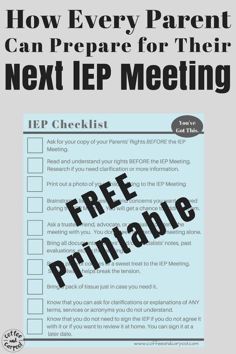 9 Things Parents Must Know to Have a Successful IEP Meeting Iep Meeting Parents, Iep Organization For Parents, Iep Binder For Parents Free, Free Iep Binder Printables, Iep For Parents, Iep Binder For Parents, Mediation Ideas, Iep Checklist, Iep Meeting Checklist