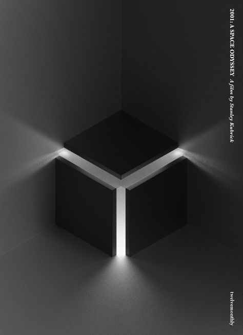 Cube Graphic Design, Social Media Images Design, Light Cube, Question Marks, A Space Odyssey, 2001 A Space Odyssey, Industrial Design Trends, Space Odyssey, Cube Design