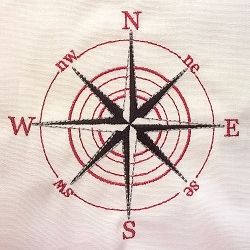 Compass - 4 Sizes! | What's New | Machine Embroidery Designs | SWAKembroidery.com Machine Embroidery Geek Compass Embroidery, Nautical Quilt, Star Outline, Advanced Embroidery, Nautical Compass, Machine Embroidery Projects, Machine Embroidery Applique, Cool Ideas, Nautical Fashion