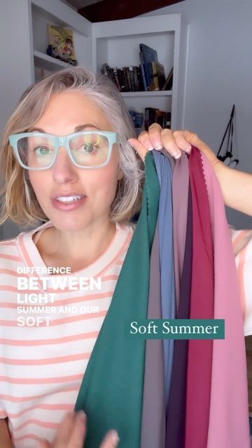 Light And Cool Color Palette, Cool Light Summer Outfits, Sunlit Summer Color Palette Outfits, Light Summer Worst Colors, Muted Cool Colors, Toned Summer Color Palette, Best Hair Colors For True Summer, Soft Summer Basics, Fair Soft Summer Outfits