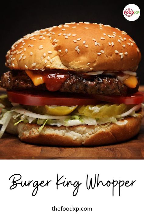 Burger King Whopper Whopper Recipe, How To Make Burgers, Season Salt, Burger Recipes Beef, Alfredo Sauce Recipe Homemade, Best Burger Recipe, Burger Seasoning, Homemade Hamburgers, Copykat Recipes