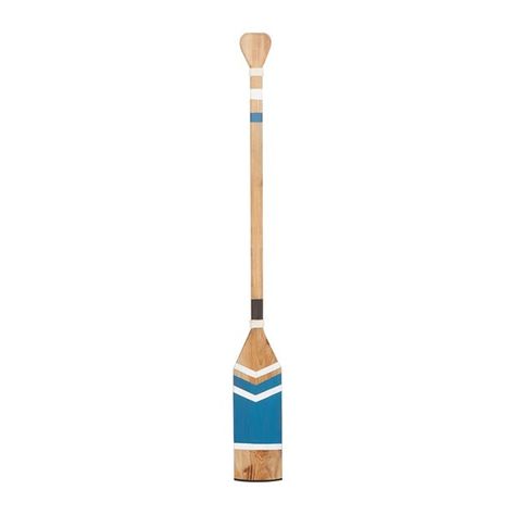 -This long solid wood oar features rope accents on the handle and near the bladeFeatures a natural brown finish on most of the shaftDesigned with a coastal inspired theme for a calming and relaxing vibeThe blade and handle feature bright blue and white stripes | Grayson Lane Grayson Lane 57.5-in H x 6.5-in W Wood Coastal Brown Paddle Wall Accent 362290 Grayson Lane | 57.5-In H X 6.5-In W Wood Coastal Brown Paddle Wall Accent | Rona Wooden Oars, Playful Aesthetic, Fish Wall Decor, Coastal Wall Decor, Nails And Screws, Nautical Wall, Coastal Design, Blue Wood, Arrow Design