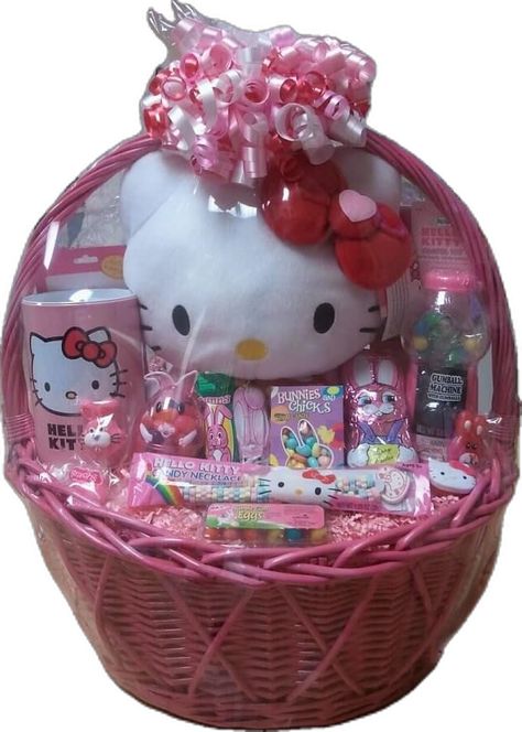 Hello Kitty Theme Gift Basket, Flower Present Gift, Diy Gifts Hello Kitty, Hello Kitty Birthday Gift Basket, Hello Kitty Birthday Present, Hello Kitty Birthday Basket, Hello Kitty Birthday Gifts, Hello Kitty Easter Basket, Gift Ideas Hello Kitty